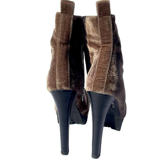 Aldo Aliria Combat Boot Heels Velvet Grey Olive Green Size 8 - Picture 6 of 10